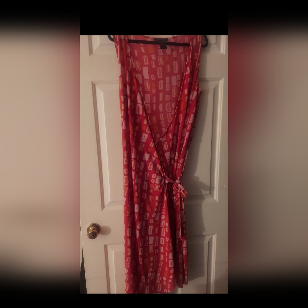 BCBG midi wrap dress size Xl